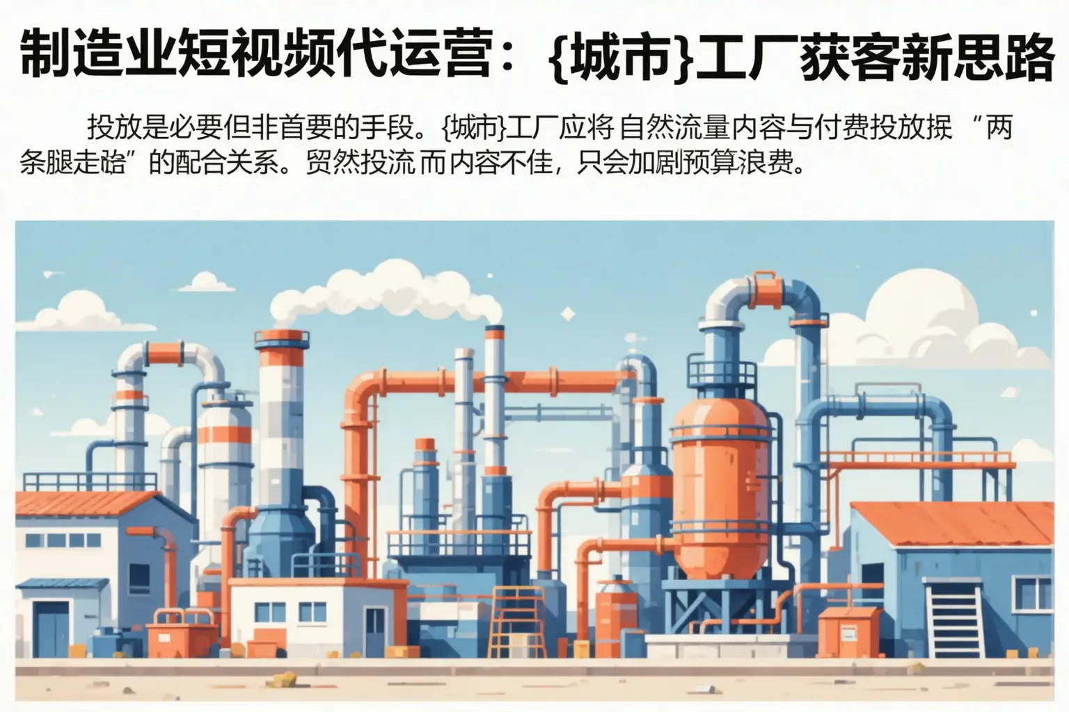 制造业短视频代运营：那曲工厂获客新思路
