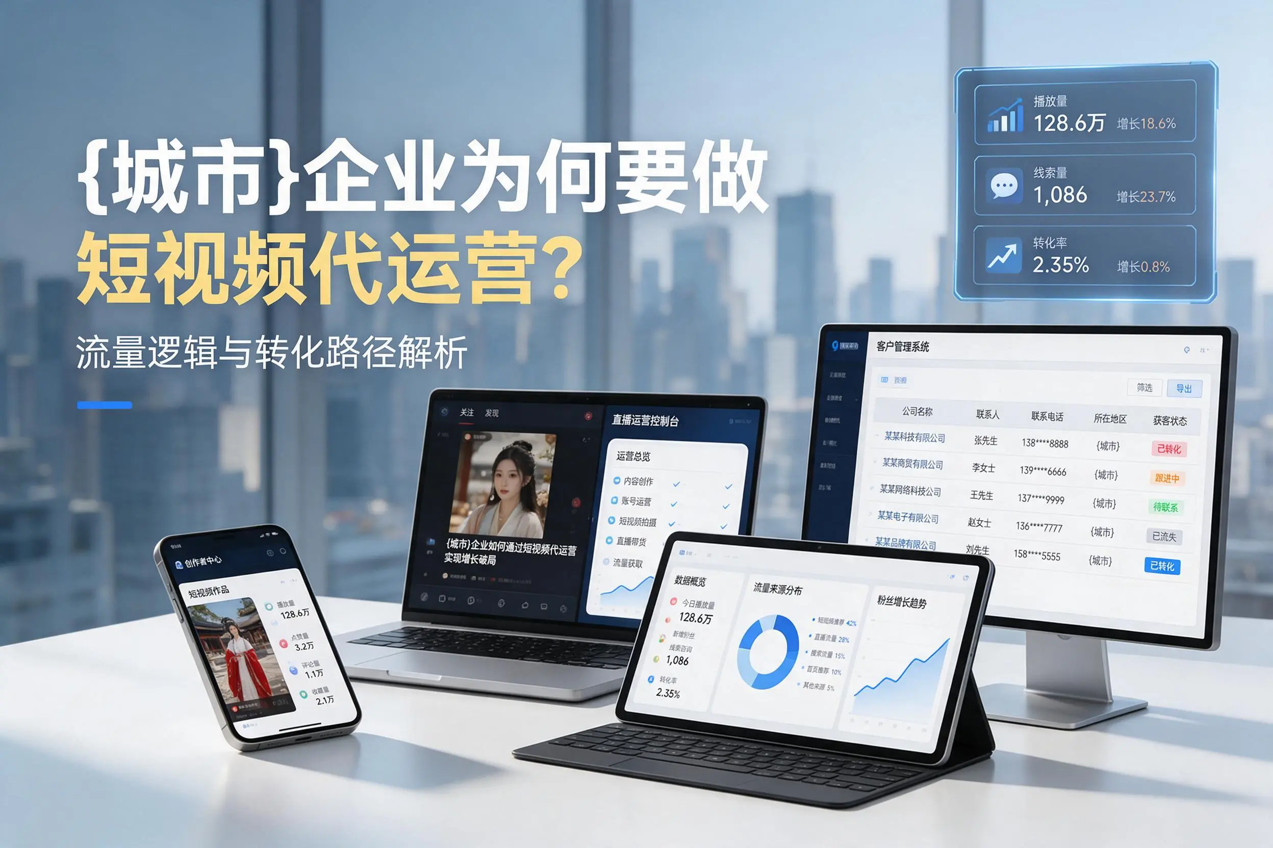 那曲企业为何要做短视频代运营?流量逻辑与转化路径解析