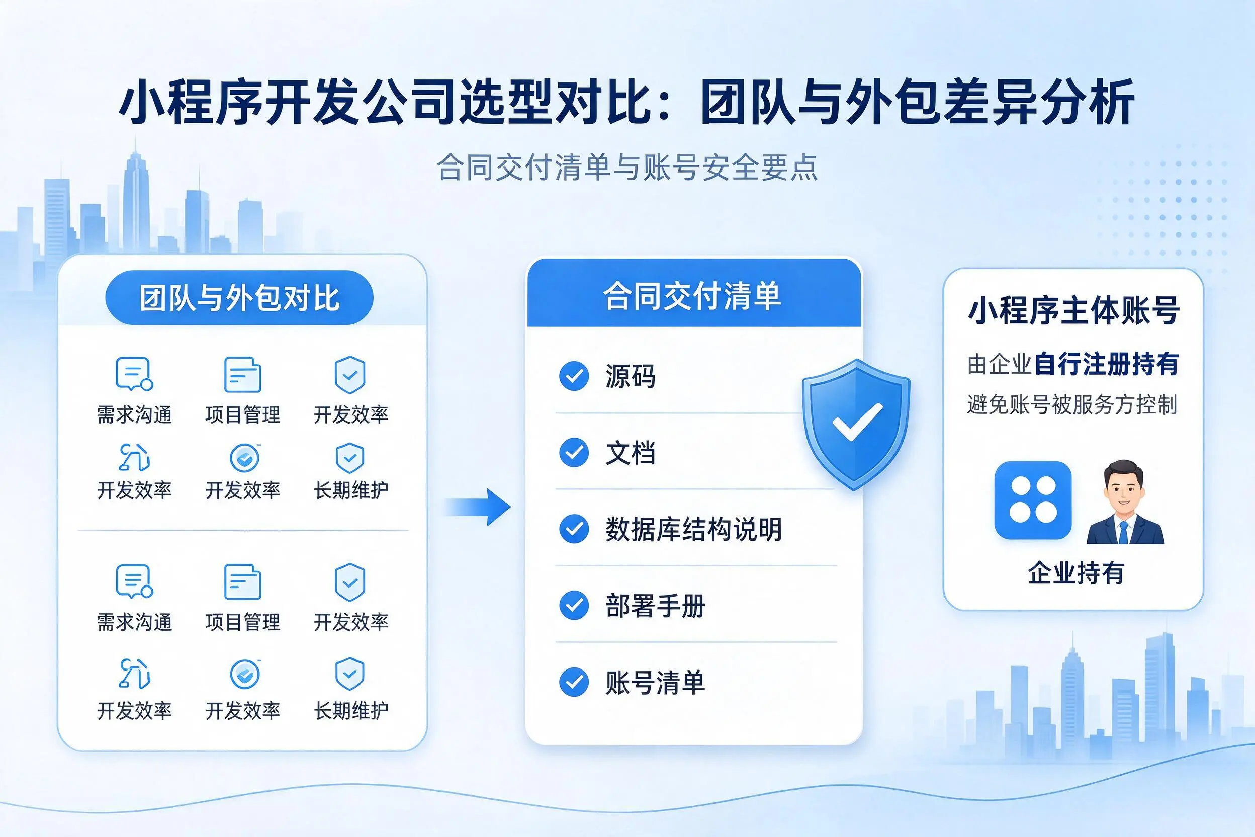 那曲小程序开发公司选型对比：团队与外包差异分析