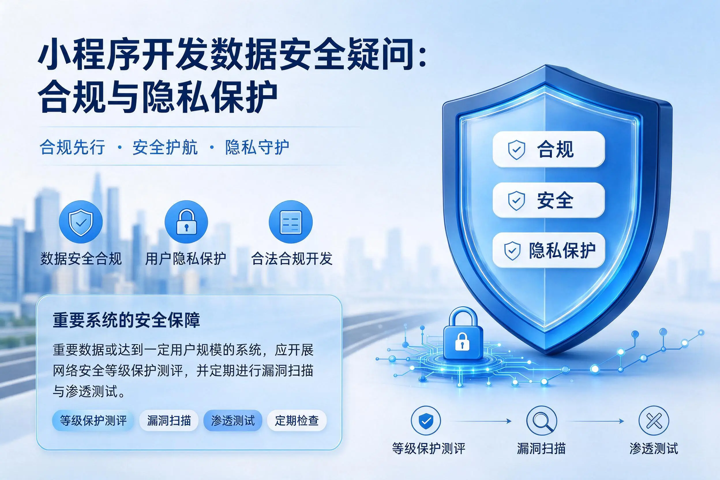 那曲小程序开发数据安全疑问:合规与隐私保护