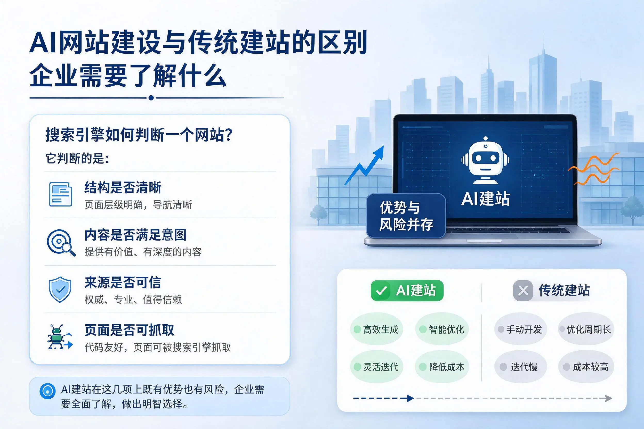 AI网站建设与传统建站的区别，那曲企业需要了解什么
