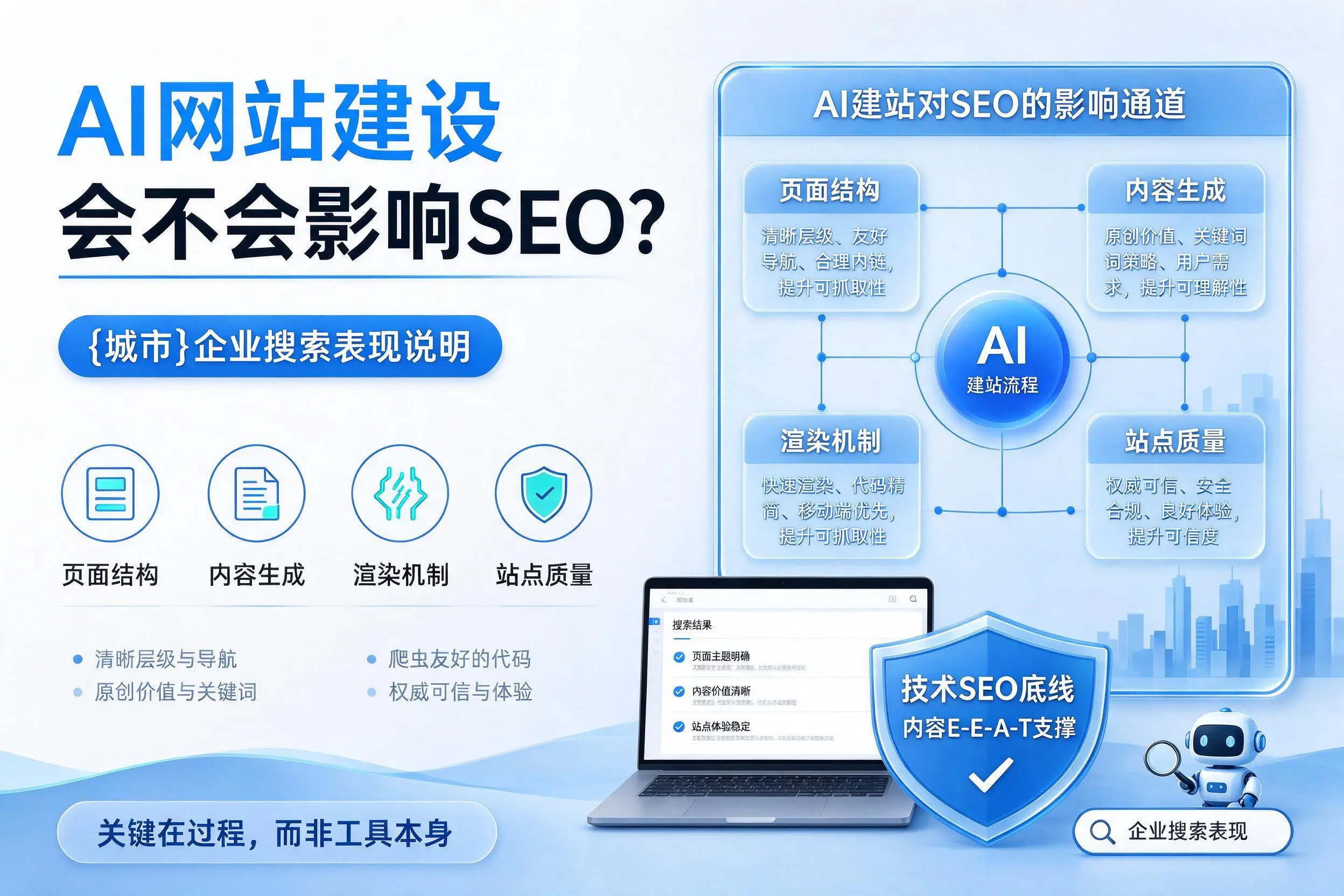 AI网站建设会不会影响SEO？那曲企业搜索表现说明