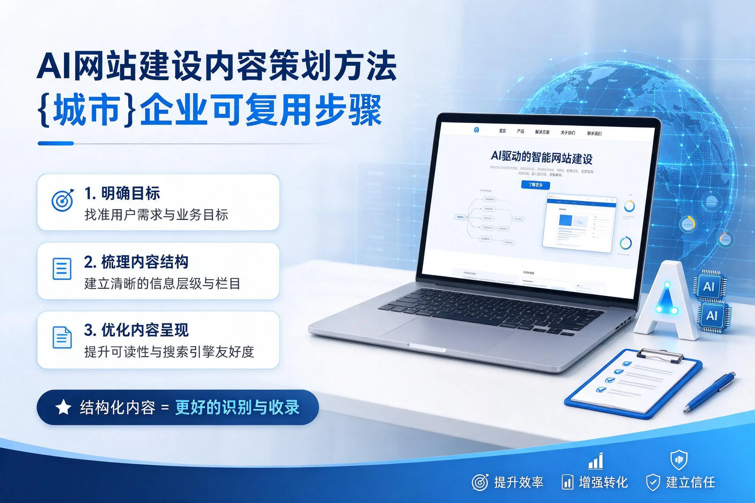 AI网站建设内容策划方法,那曲企业可复用步骤
